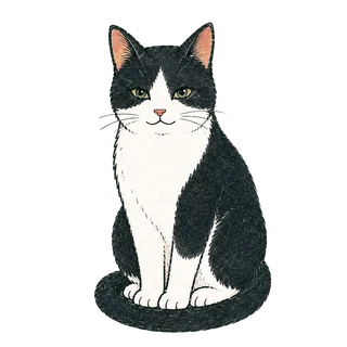黒白・ハチワレ