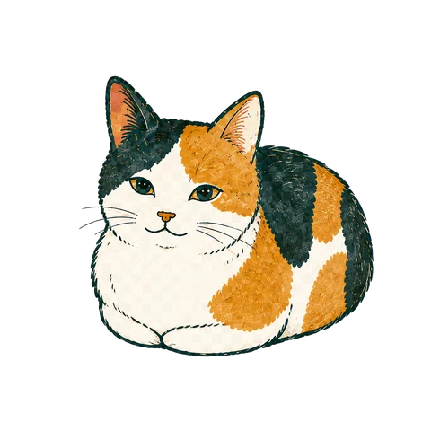 2段階目のぽっちゃり猫